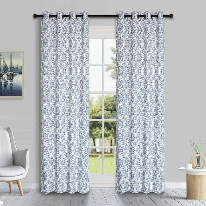 Printed Room Darkening Curtain, 84-in