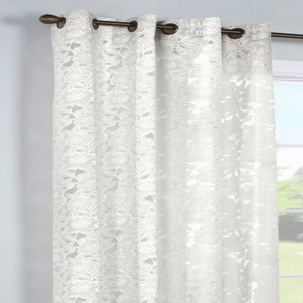 Transparent curtains-elegant 52"x63" Sheer Grommet Top Panel