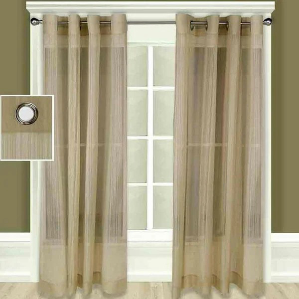 Transparent gardin-yarn 52 ”x63” grommet topppanel