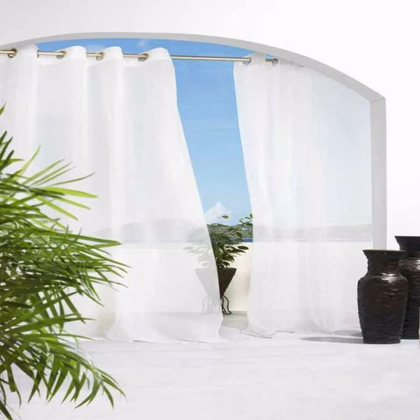 Curtains transparents-enjoy 54 "x84" Panneau supérieur grommet transparent