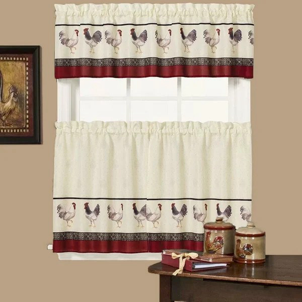 Curtains de cuisine-Rooster 56 "x 36" paire de niveaux