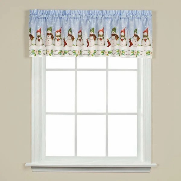 Curtains de cuisine-Snowman 57 "x36"