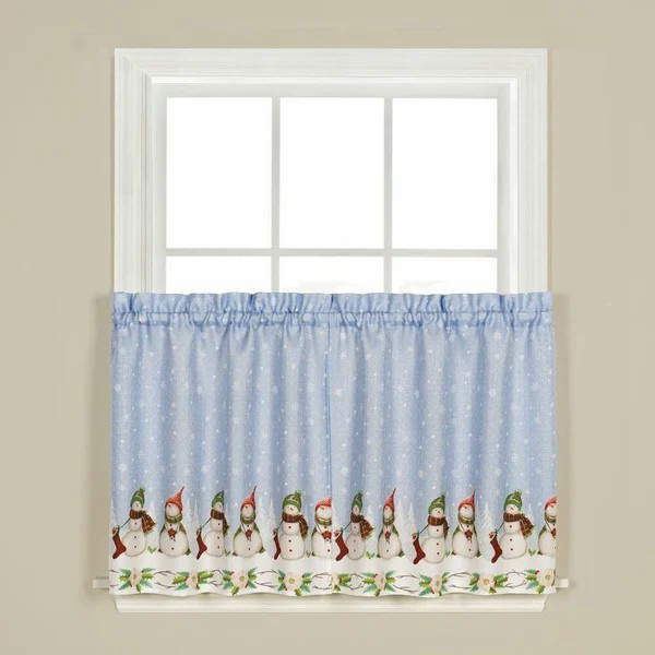 Cortinas de cocina-Snowman 57 "x36"