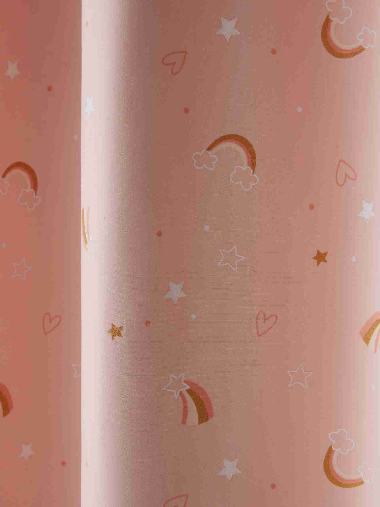 Glow-in-the-Dark Blackout Curtain, Fantasy - light pink 135X180