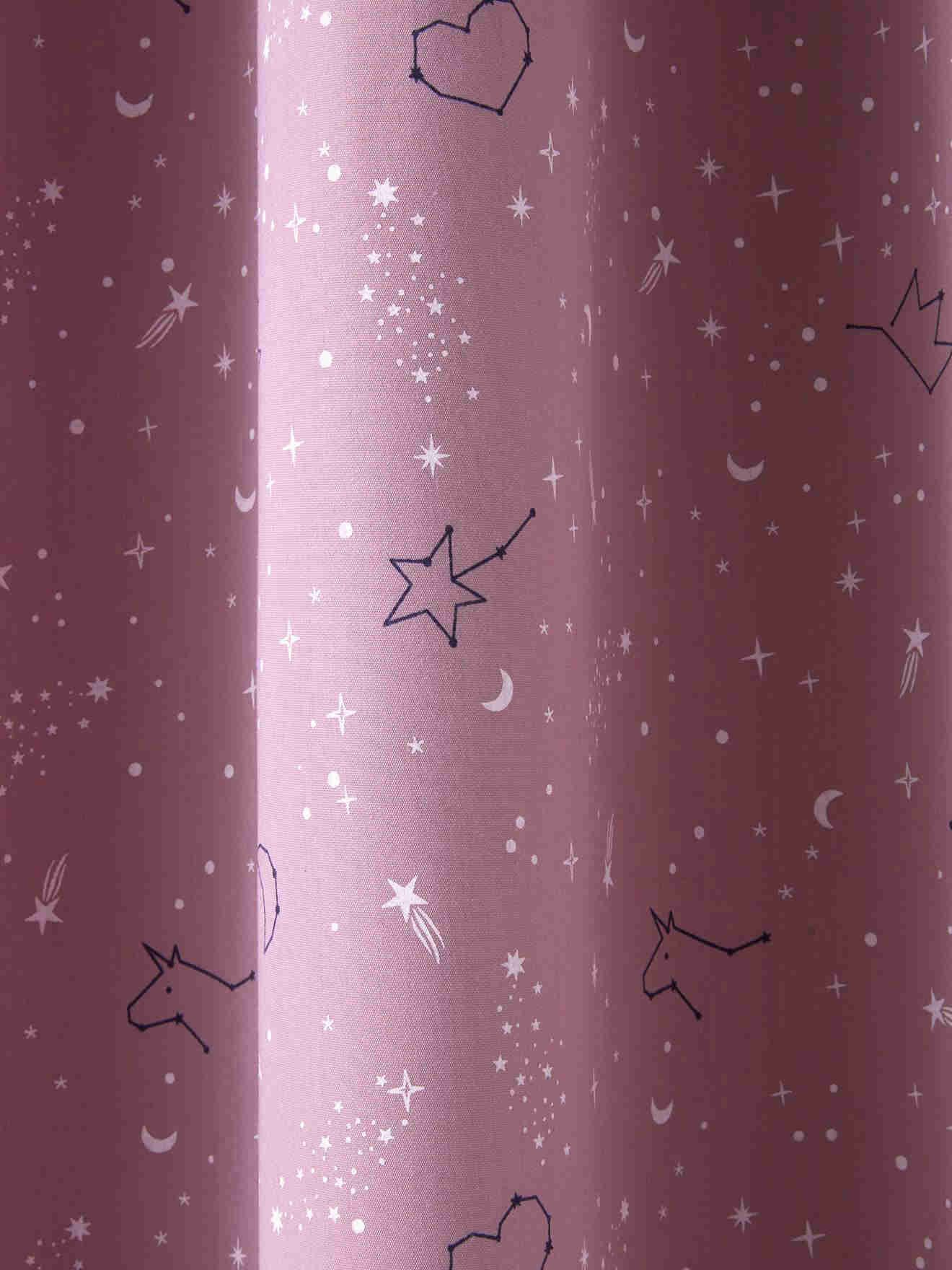 Blackout Curtain, Miss Constellation - Purple/Print 135x180