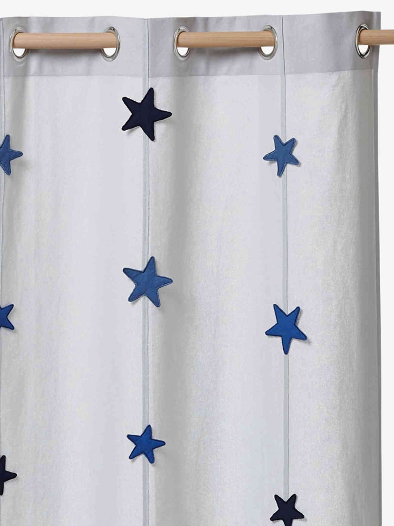 Curtain per ragazzi, tema avventuriero - grigio chiaro/stampa 105x240