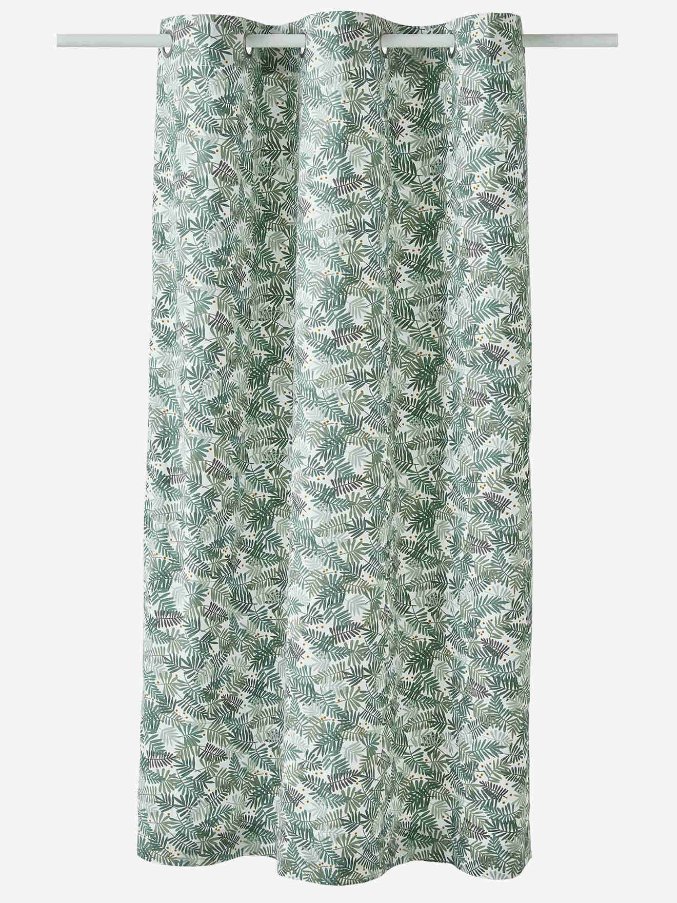 Curtain trasparente, Hanoi - Green/Stampa 105x180