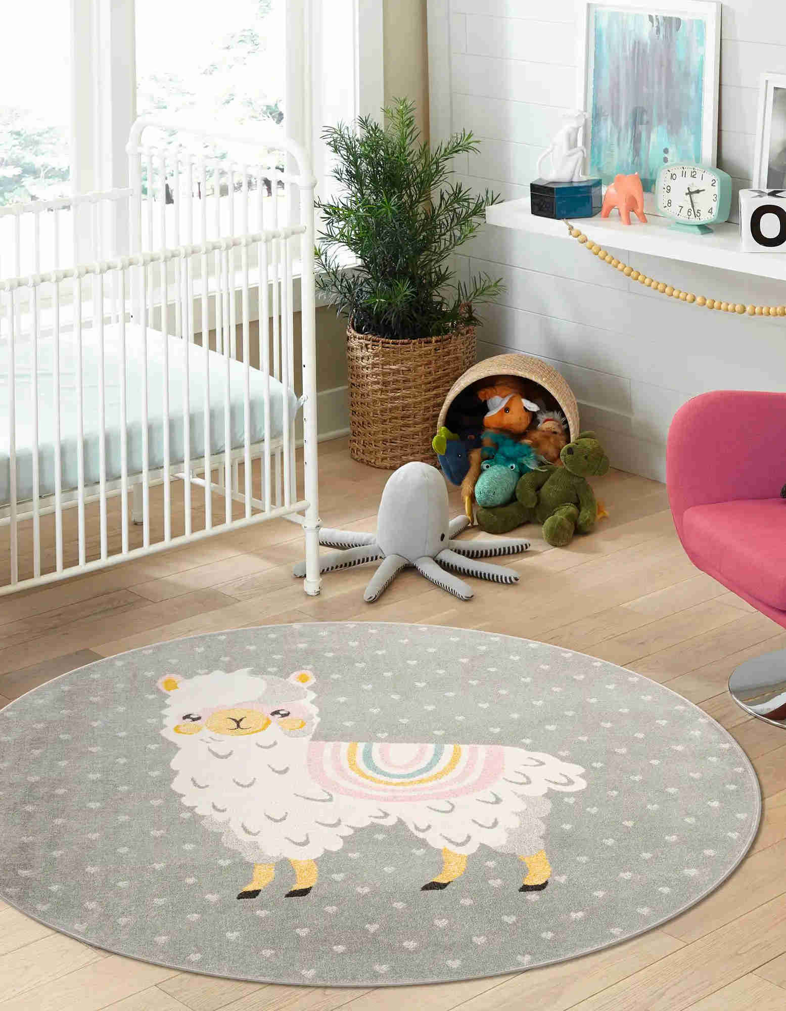 3' 3 x 3' 3 Kids Round Rug