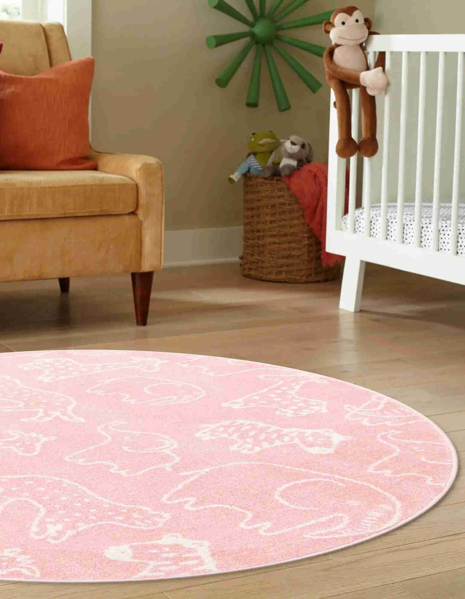 7 '10 x 7' 10 Kids Round Rug