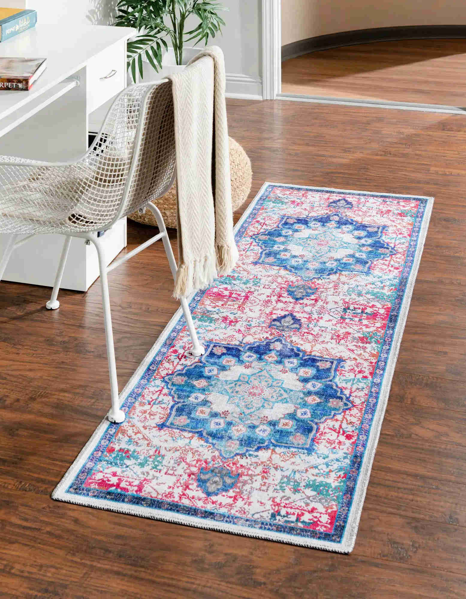 2' 7 x 12' Washable Runner Rug