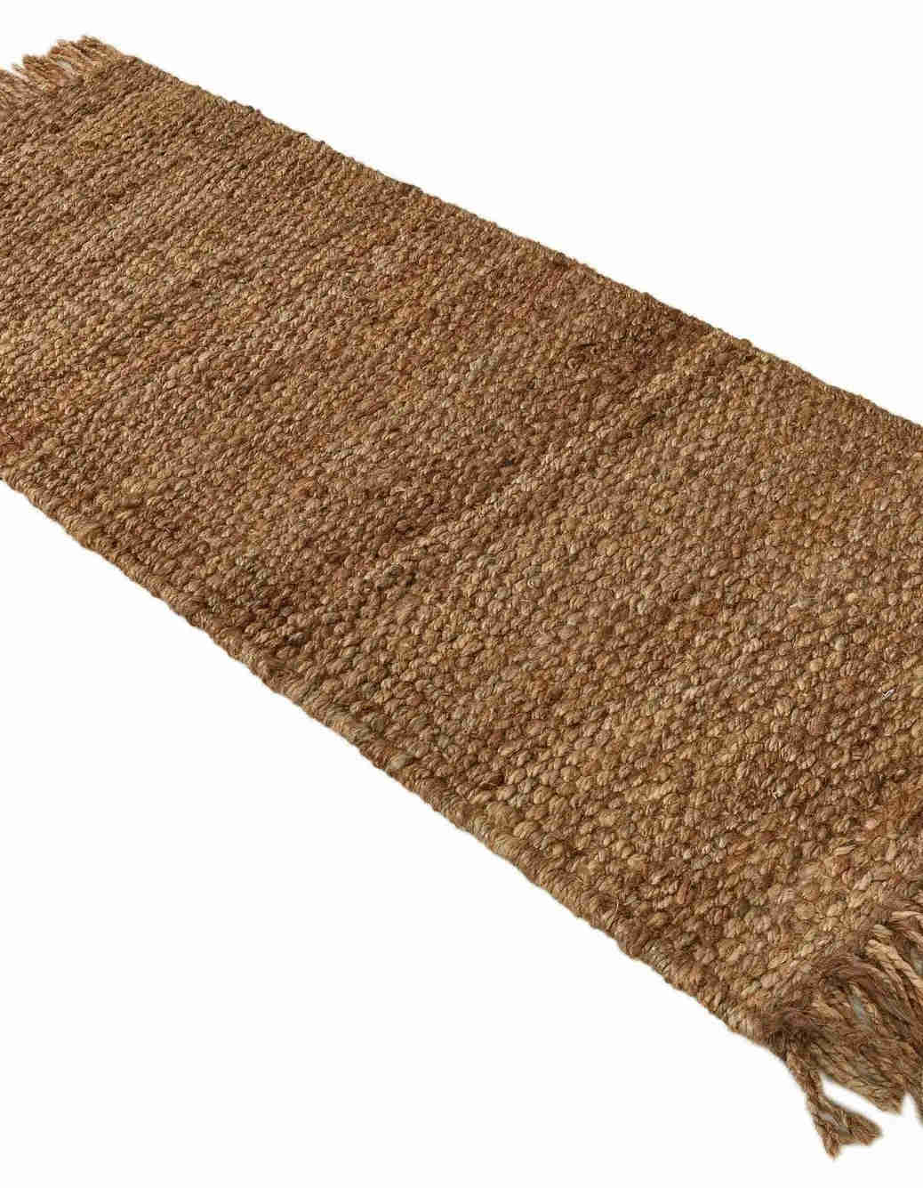 2 '7 x 6' 1 håndvævet chunky jute runner tæppe